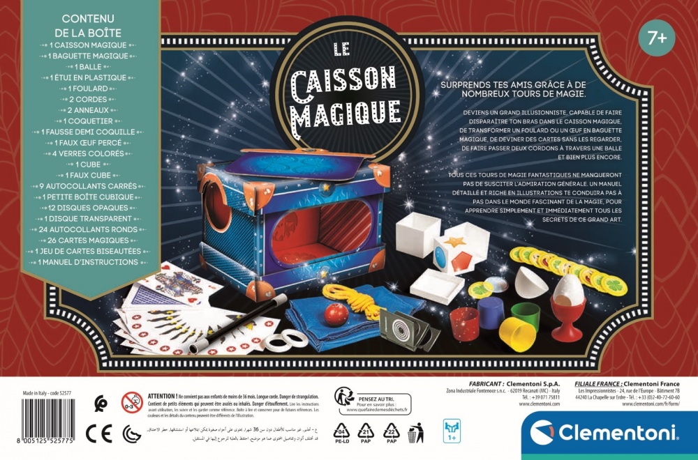 Le caisson magique - Clementoni - Jeux d'ambiance