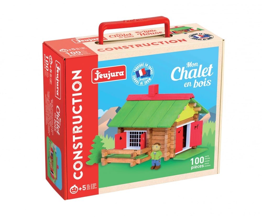 Coffret Jeujura 100 Jeux En Bois - Jeux Traditionnels : Petits Chevaux, Oie, Dames, Marelle, Cartes - Dès 4 Ans