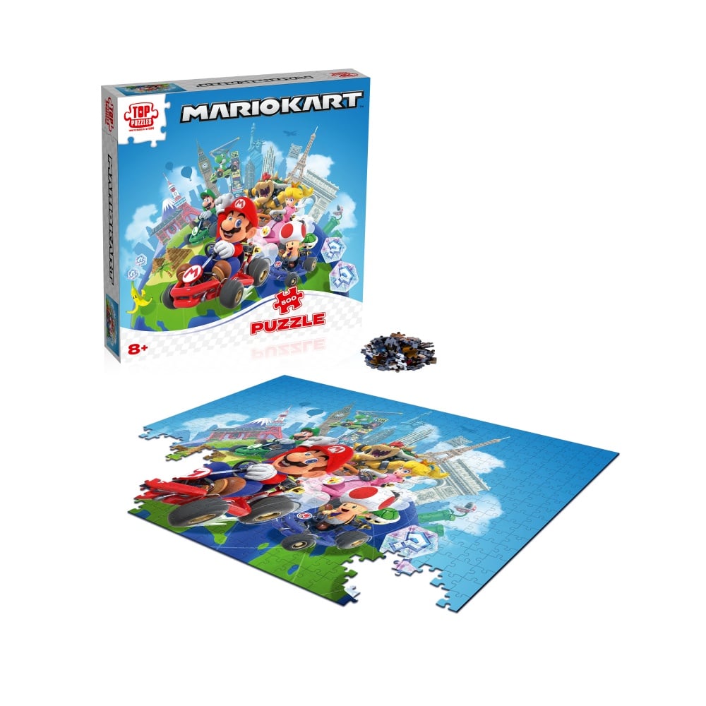 Puzzle Enfant Super Mario Kart - 75 Ou 85 Pièces - Marque Apollo - Multicolore - Neuf - Parfait Pour Les Fans De Mario