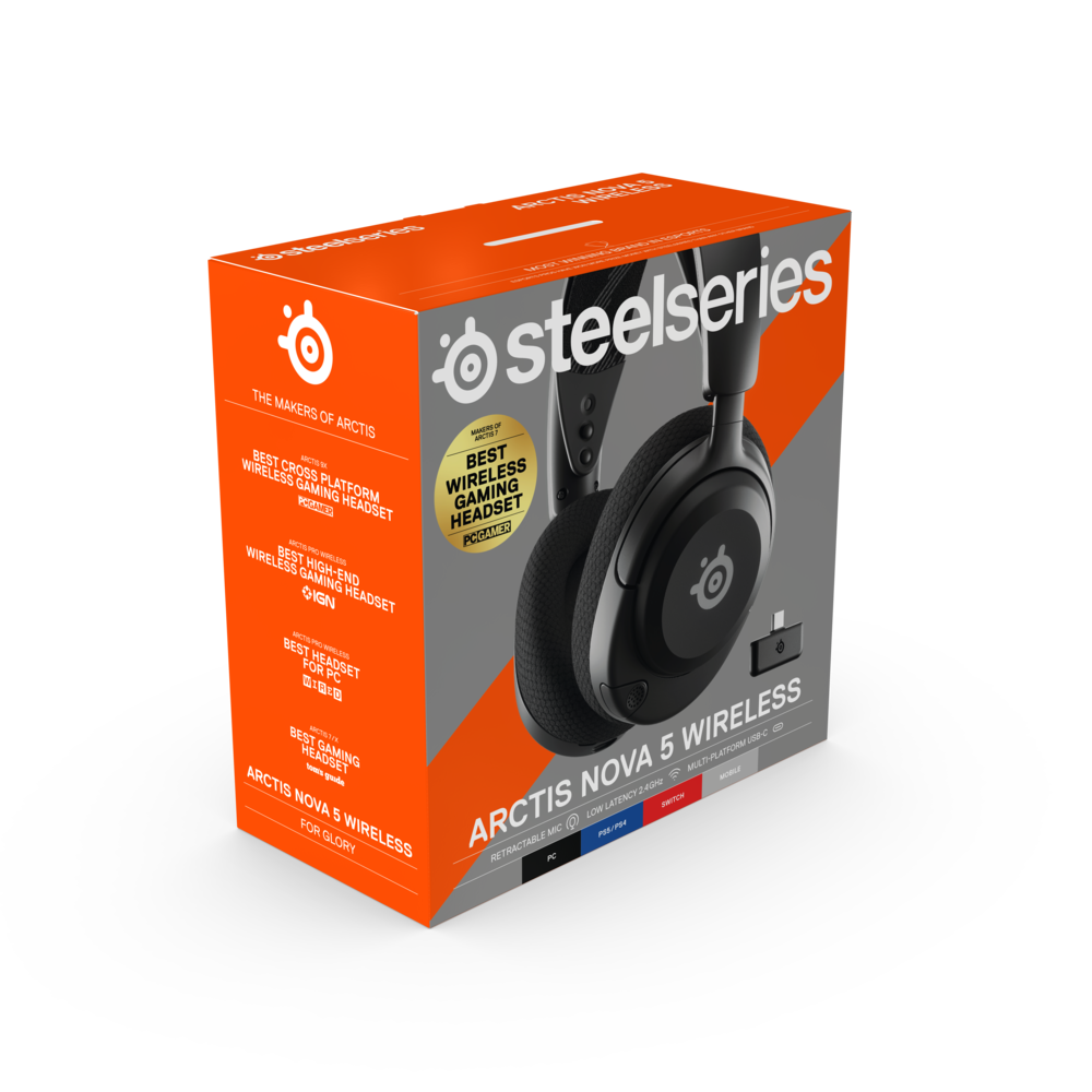 Micro-casque sans fil Steelseries - Arctis Nova 5 - Noir- Casques