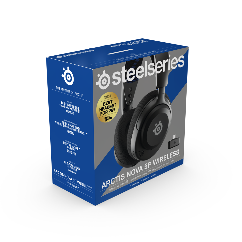 Micro-casque sans fil Steelseries - Arctis Nova 5P - Noir