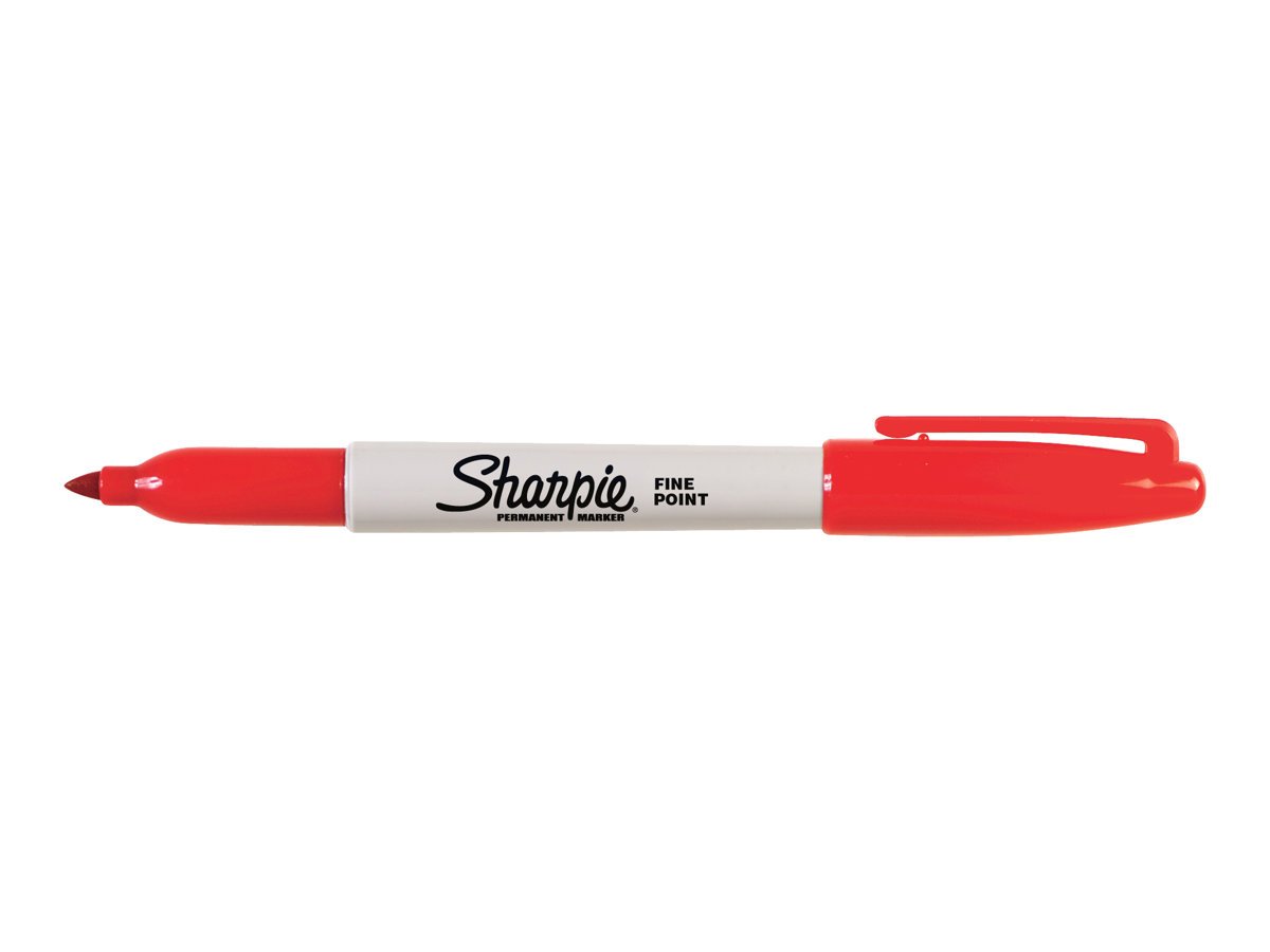 Marqueur Permanent Rouge CFG J00150 - Feutre Indélébile Universel, Neuf Sous Blister
