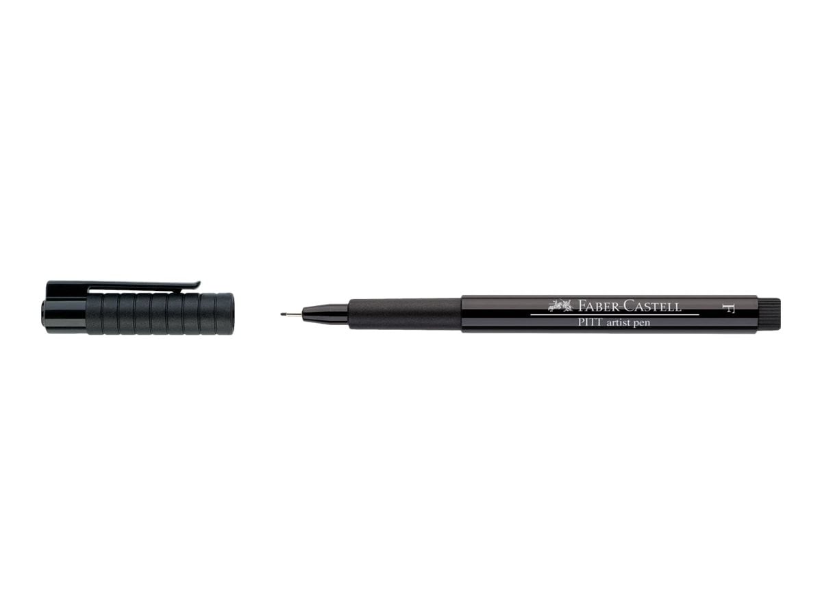 FABER-CASTELL 167154 - Stylo à encre Pitt Artist Pen, couleur 199, noir, XXS, XS, S, F, M, 1,5, étui de 6 FABER-CASTELL 167154 - Stylo à encre Pitt Artist Pen, couleur 199, noir, XXS, XS, S, F, M, 1,5, étui de 6
