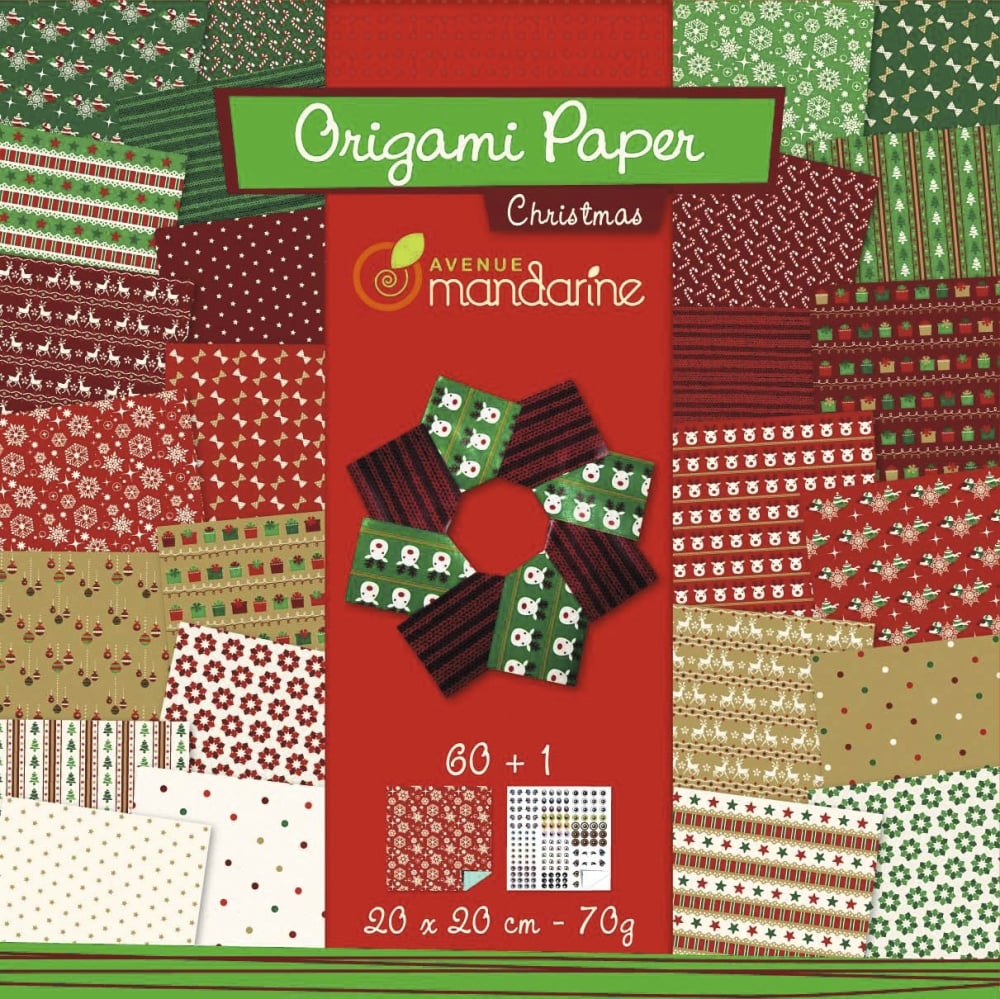 Paper Boutique The Christmas Magic-Kit Papier, Bleu Et Rouge, 8 X