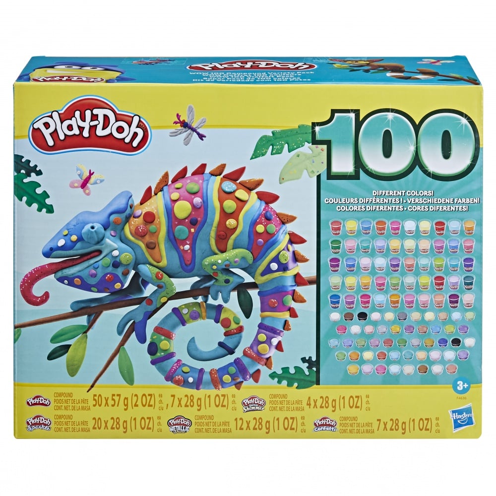 Play-Doh Pâte à Modeler Confettis - 4 Pots 85g - Cadeau Enfant Dès 2 Ans