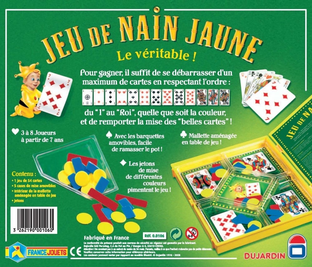 Jeu De Société Ancien Le Nain Jaune En Bois - Occasion - Marque S.C - Vintage