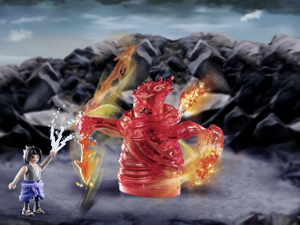Playmobil 70666 Sasuke Vs. Itachi – Naruto : Revivez Le Duel Légendaire De L’anime, Réinventez Vos Propres Scènes, Dès 5 Ans