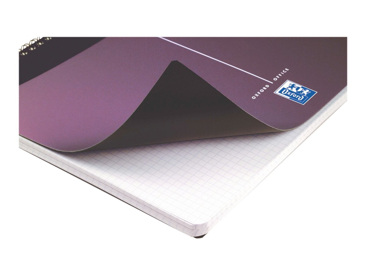 Lot De 10 Carnets OXFORD Essentials 11x17cm Petits Carreaux 180 Pages - Reliure Spirale Couverture Coloris Assortis