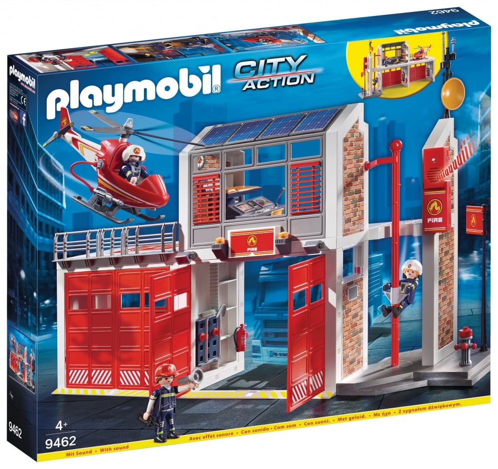 Playmobil® - Caserne de pompiers avec hélicoptère- 9462