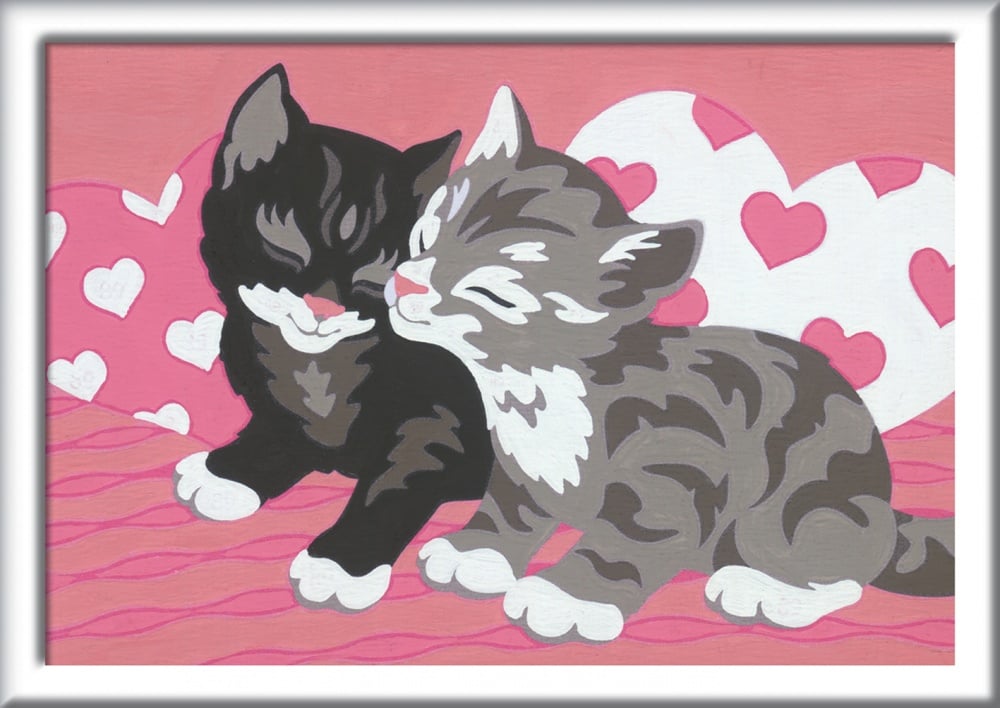 Kit Peinture Par Numéro – Femme Et Chat Sur Toile 30x40cm, Acrylique, Idéal Débutant, Adulte, Cadeau Créatif
