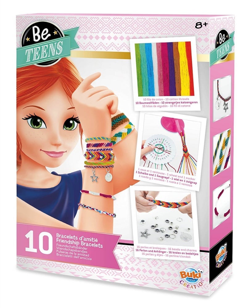 Kit Bracelet Fille,Kit D'artisanat De Bracelet D'amitié Pour Filles 6-12 Ans DIY Kit Créatif Enfant-Bijoux Et Perles, Jouets D'art Et D'artisanat 6 7