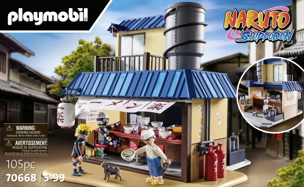 PLAYMOBIL 70668 Restaurant Ramen Ichiraku, Naruto, 105 pièces, Dès 5 ans pas cher