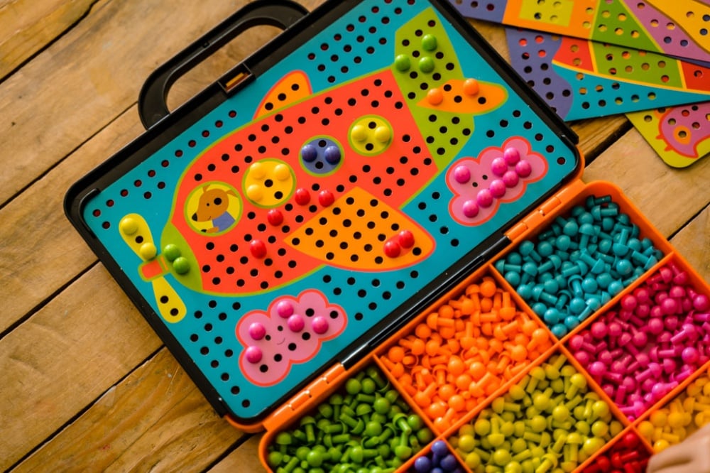 Jeu éducatif Mosaïque Goula Animaux De La Ferme - 48 Pièces - 3-4 Ans - Neuf
