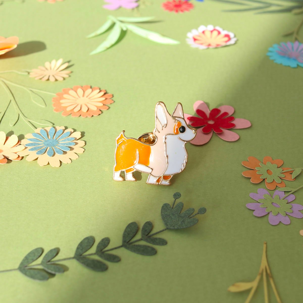 Broche Pin's émaillé Corgi Accessoires customisation