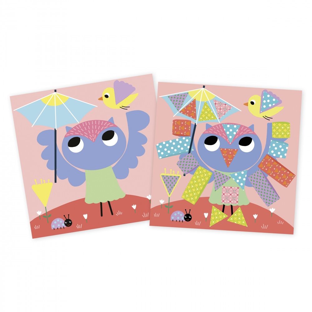 AUNGKWANG Kit Déco Printanière DIY – 16 Gabarits, 4 Couleurs De Confettis – Stickers Fenêtre Effet Vitrail – Enfant Et Adulte