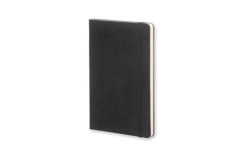 Carnet Moleskine Classique - 240 Pages Lignées - Couverture Rigide Vert Myrte - Format 13x21cm - Elastique