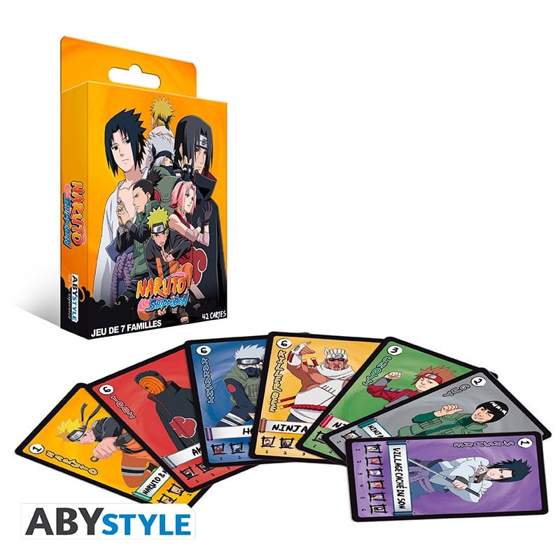 Shuffle – Jeu Naruto 3 En 1 – 7 Familles, Action Et Batailles – Dès 4 Ans – 2 à 4 Joueurs