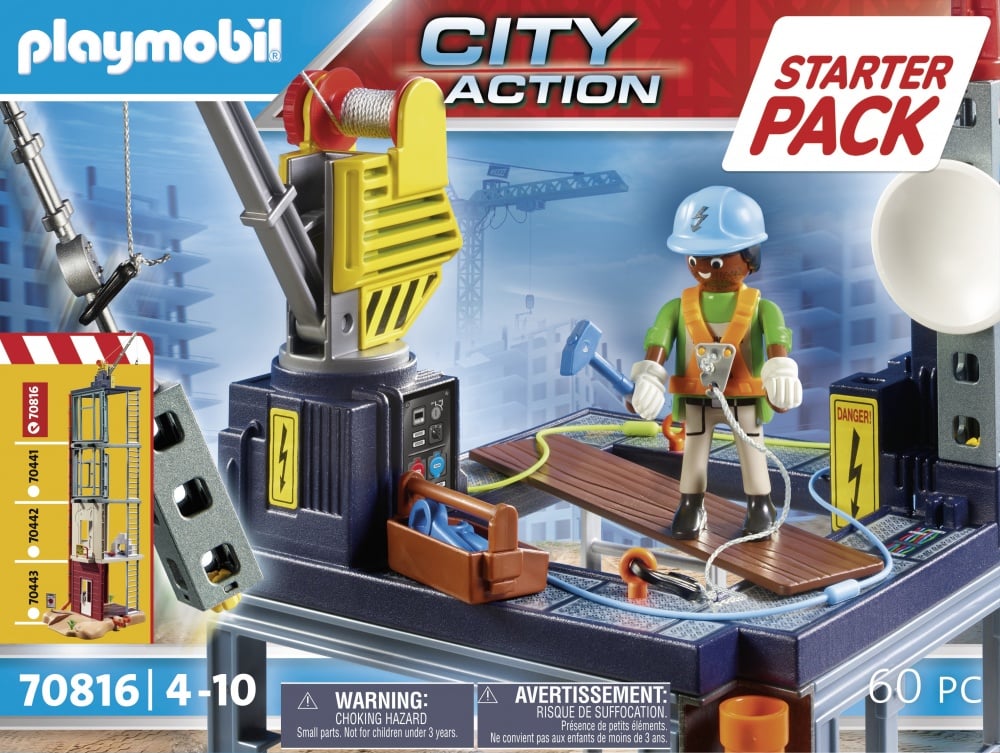 Starter Pack Plateforme de construction Playmobil city action