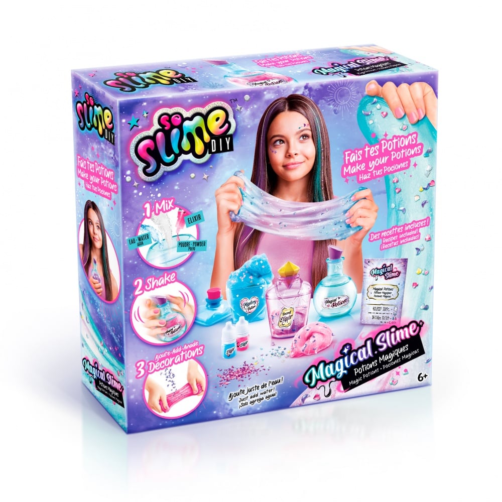 Kit Slime Galactique Lumineux Highttoy - 76 Pièces DIY Pour Enfants 6-12 Ans - Potions Magiques à Fabriquer Kit Potion Magique