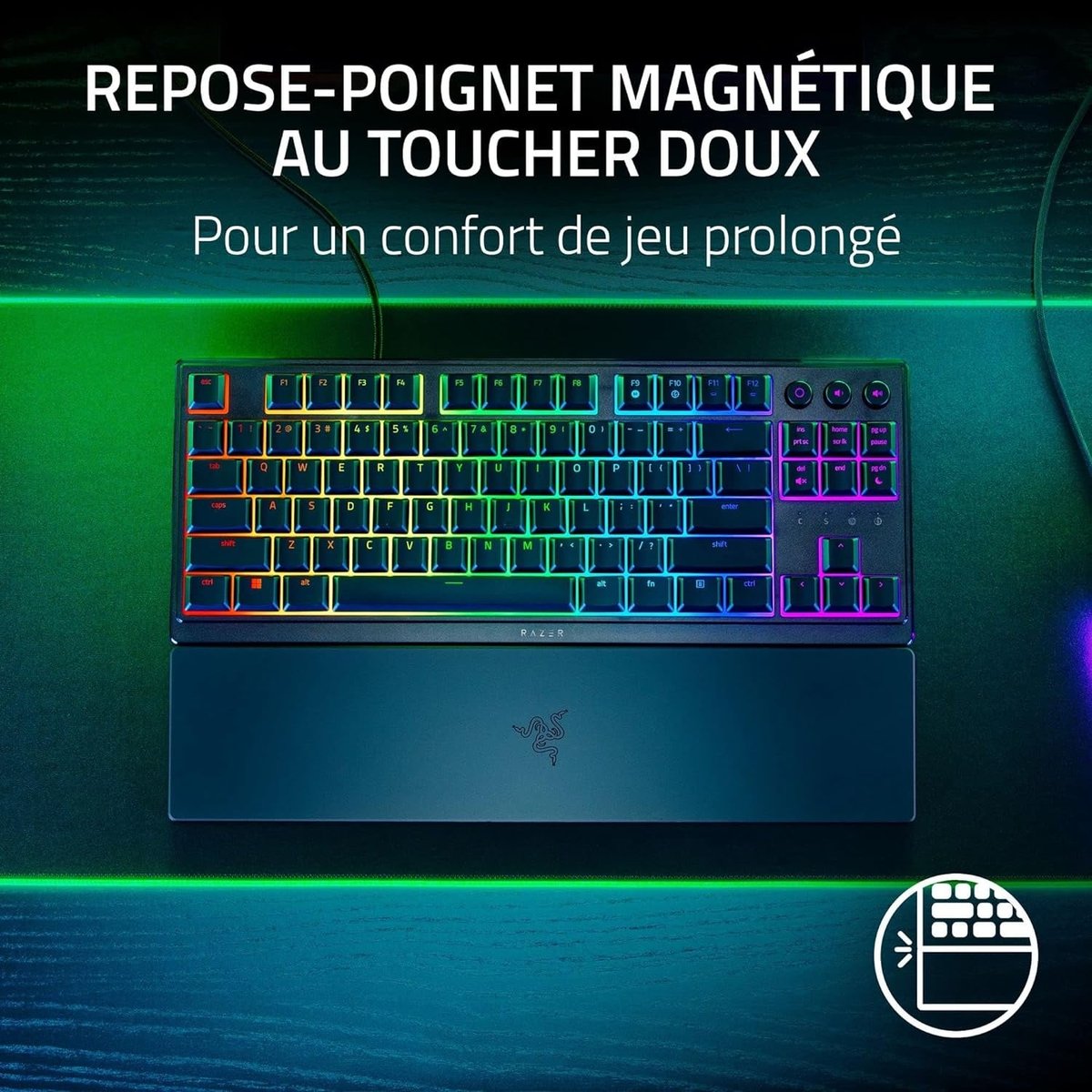 Piedini Di Ricambio Per Tastiera Razer Ornata V3 - Originali, Colore Nero, RZ03-0446, Fatti In Francia - Foto 3