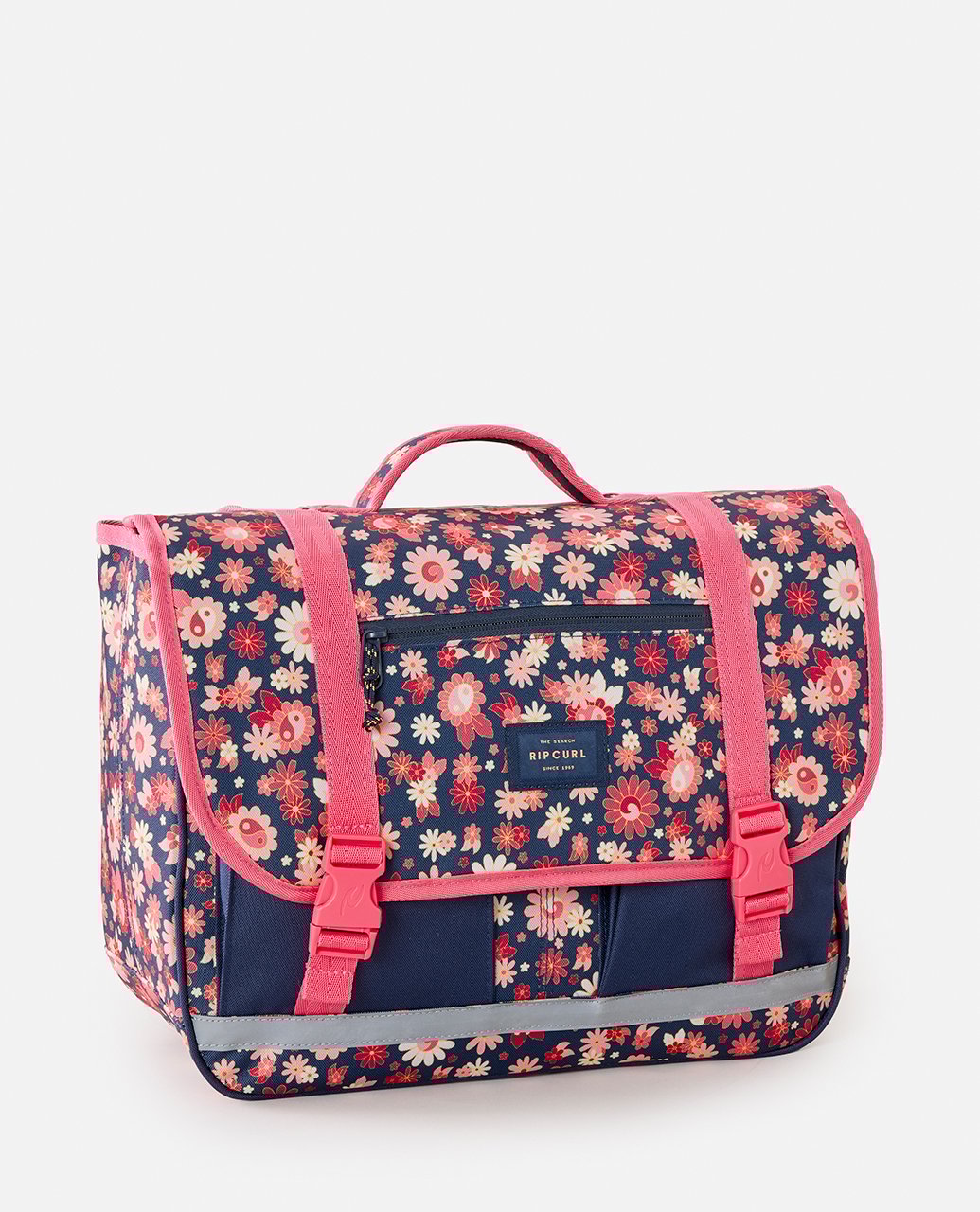 Cartable Rip Curl Navy Pink Satchel compartiments