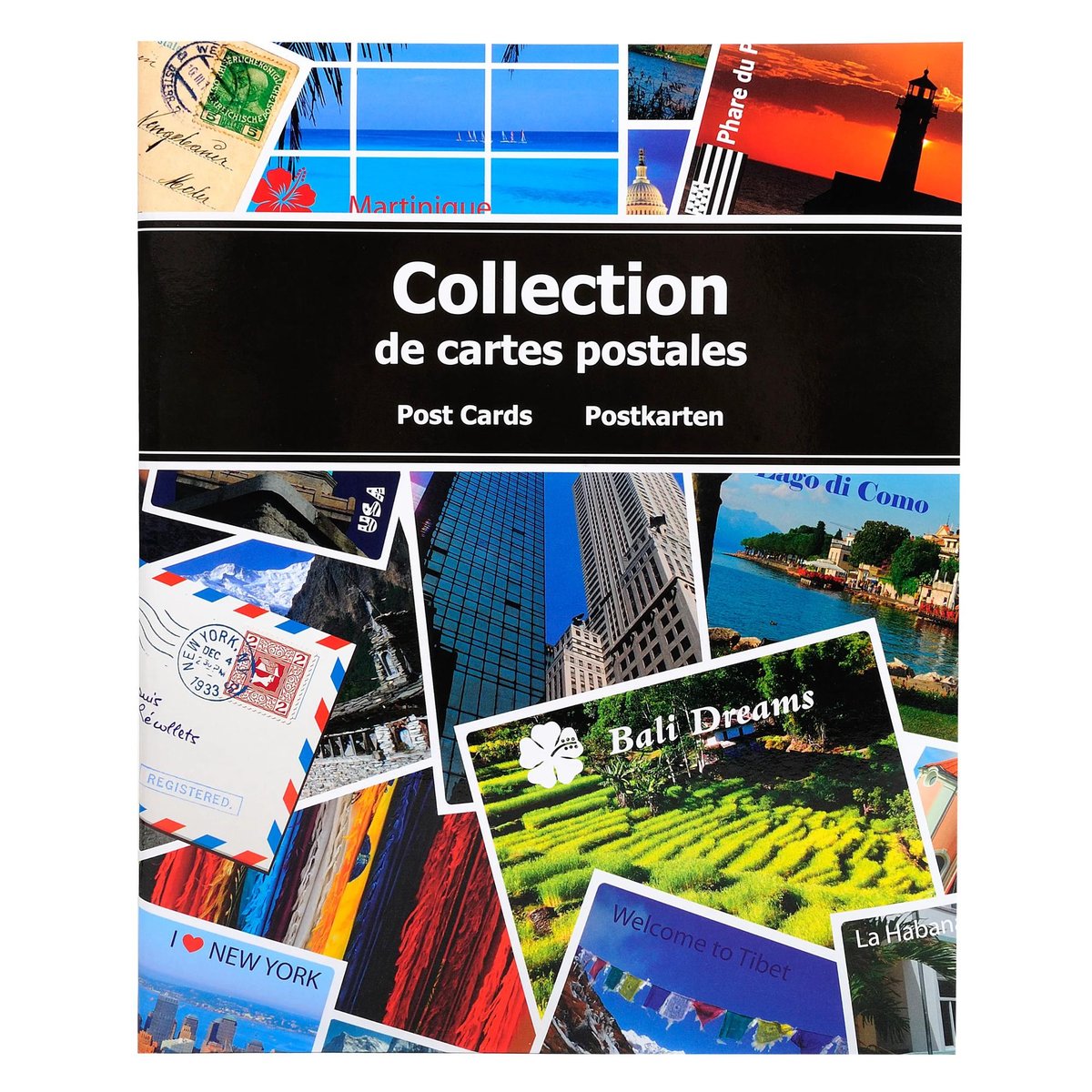 Album Pour Cartes Postales Ou Cartes à Collectionner - Avec Pochettes Plastique, Fermeture Pression, Design Girly - 2