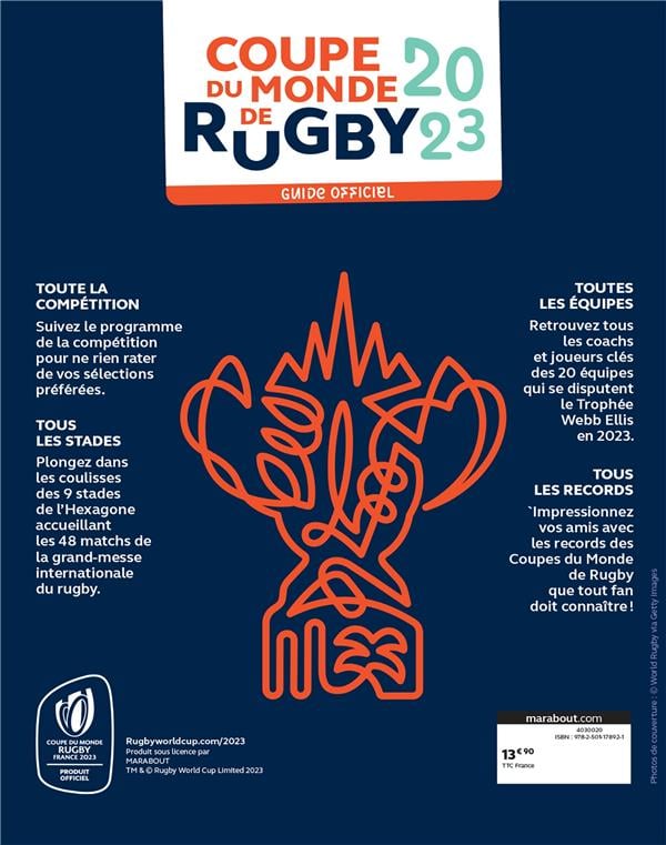 Tour De Cou Officiel Coupe Du Monde De Rugby 2023 – Accessoire Supporter