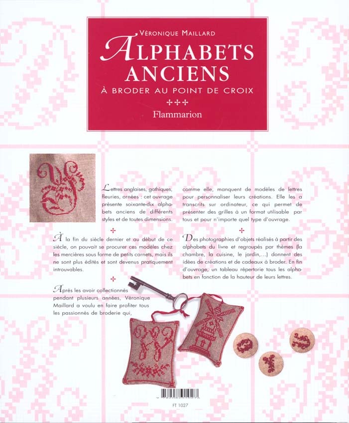 Alphabets anciens - a broder au point de croix : Véronique