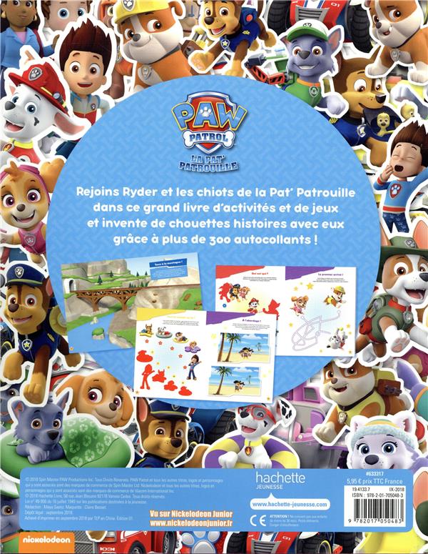 Melissa & Doug PAW Patrol – Pack 3 Scènes Autocollants Gonflés Réutilisables