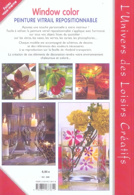 LM-Kreativ Kit Window Color - Petits explorateurs - 15 peintures pour fenêtre de 60 ml - Avec peinture