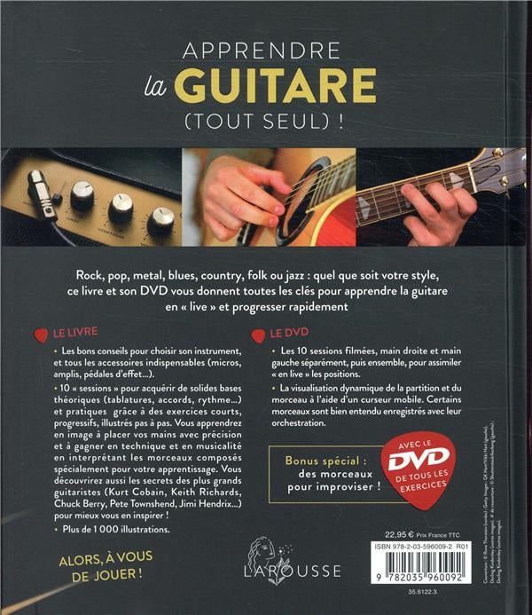 Cartes D'Accords Guitare Deluxe Avec Étui - Apprenez La Guitare En Quelques Minutes Pour Débutants