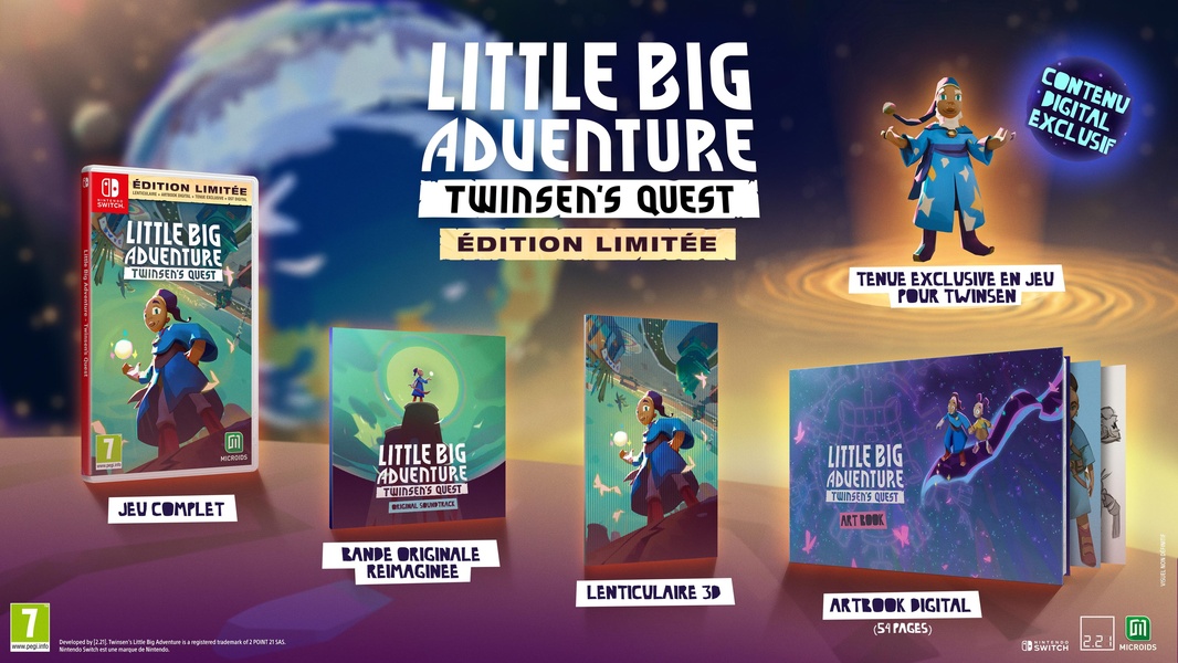 Little Big Adventure – Twinsen’s Quest – Édition Limitée – Nintendo Switch – Jeu Neuf Sous Blister