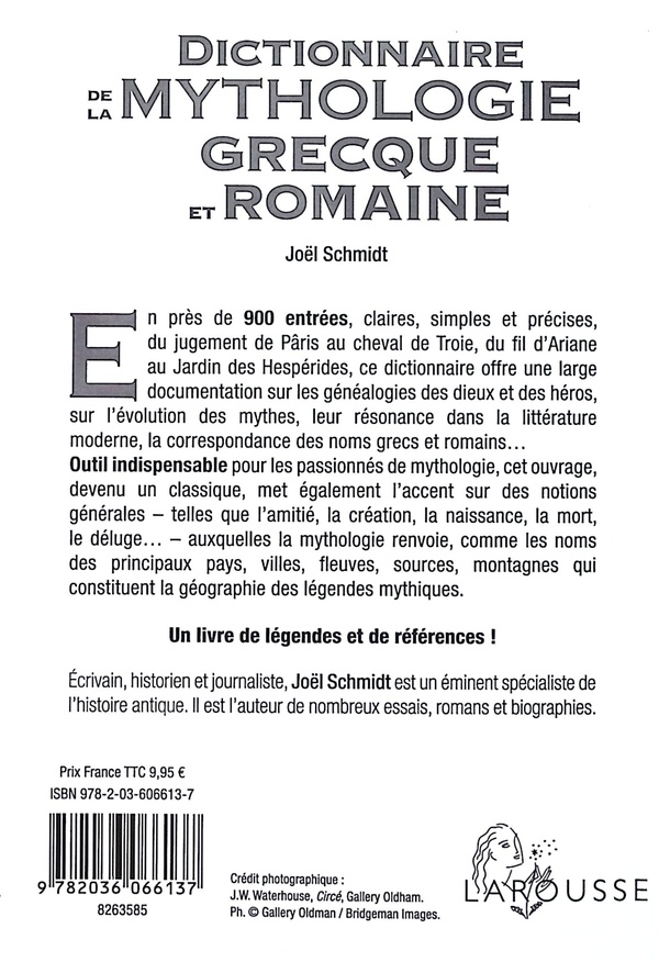 洋書 Diction de Mytholog grecqe et romaine Dictionnaire de la mythologie grecque et romaine : Joël Schmidt
