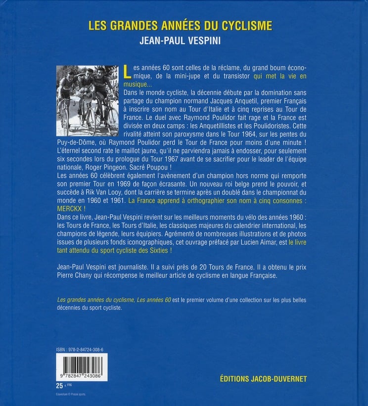 Le Cyclisme Des Années 1960 - Sergent, Pascal - Livres