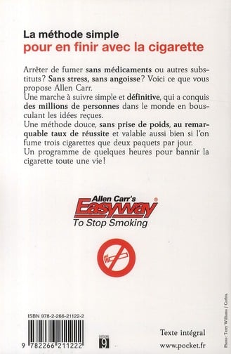La méthode simple pour en finir avec la cigarette : Allen Carr -  Développement Personnel