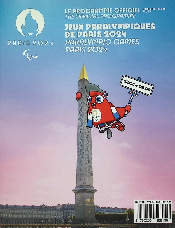 Programme Officiel Des Jeux Olympiques Paris 2024 – 228 Pages + Aimant