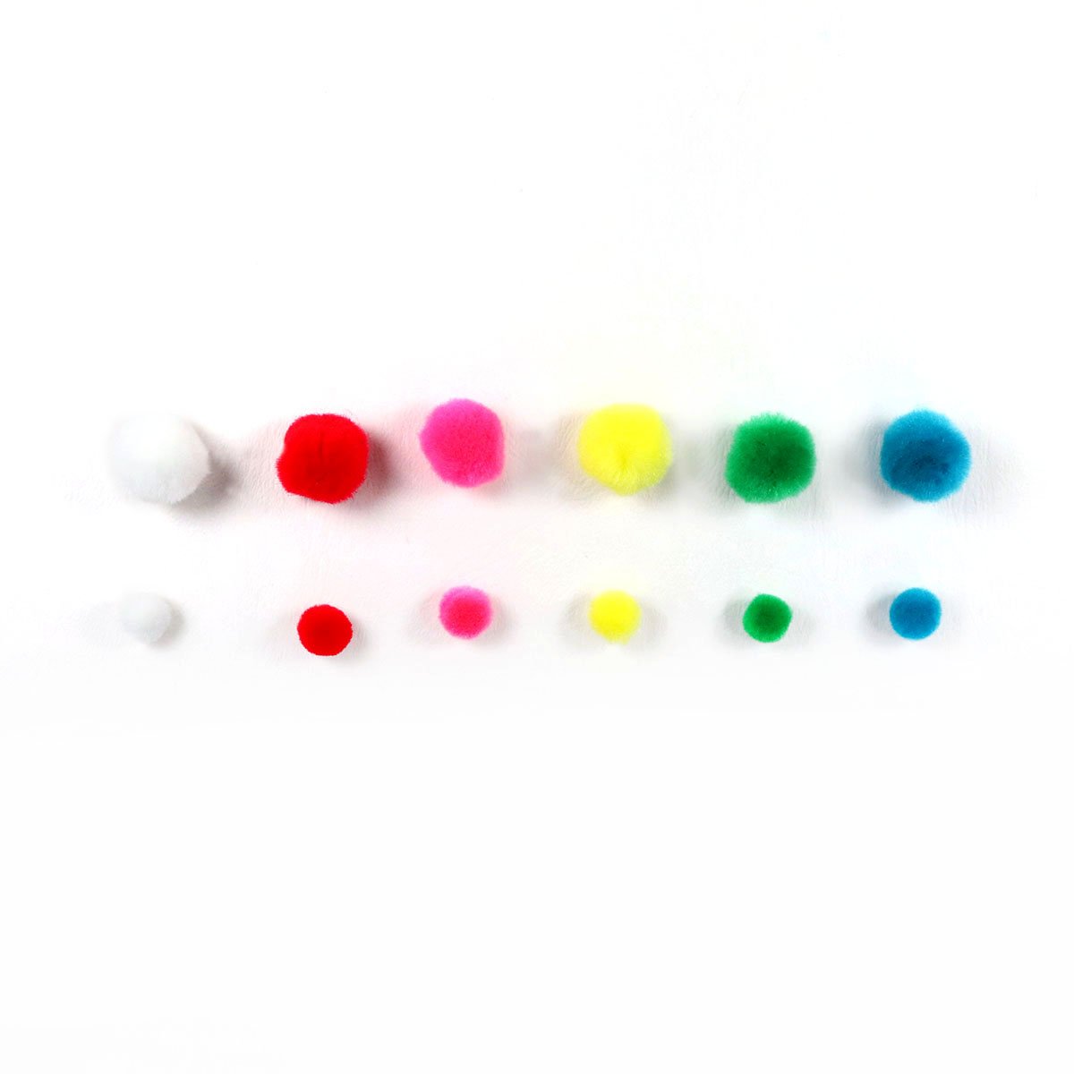 JIHUOO Lot De 1 000 Pompons à Paillettes Multicolores Pour Loisirs Créatifs, Décorations De Noël - 1,5 Cm