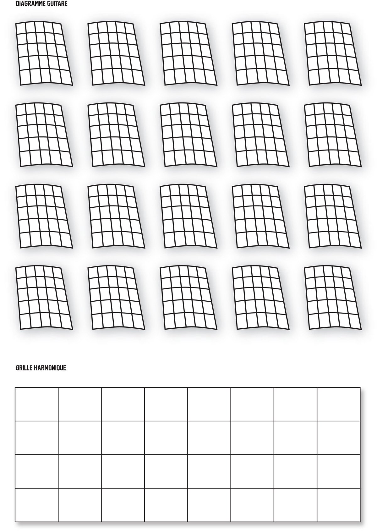 Carnet De Tablatures Guitare Métal - 100 Pages Pour Composer Et Noter Tes Accords