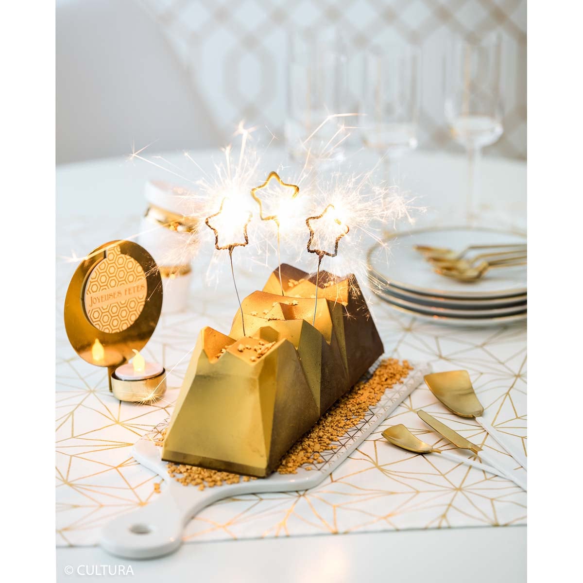 Feuille D'or Comestible Décorative - Flocons Dorés Pour Pâtisserie Et Nail Art