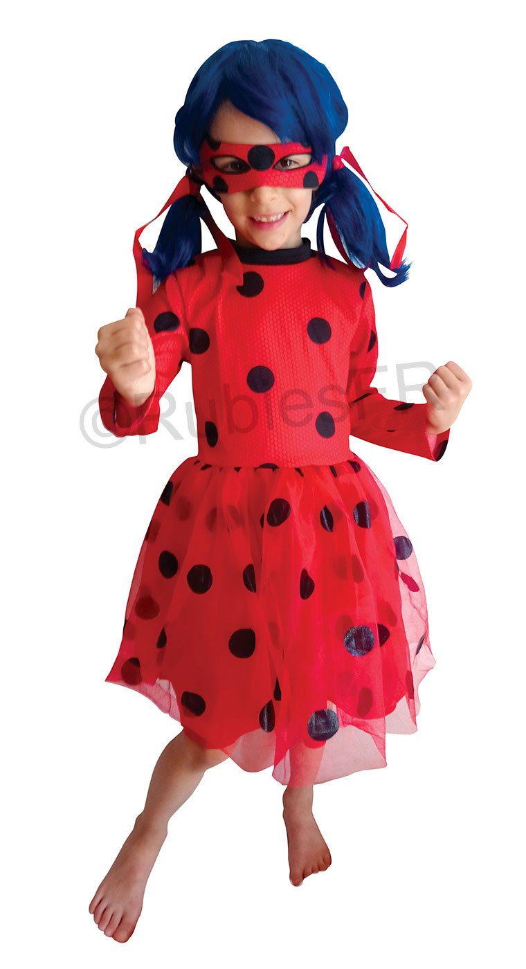 Gants Officiels Ladybug Miraculous - Taille Unique Enfant | Accessoire Déguisement Rubie's