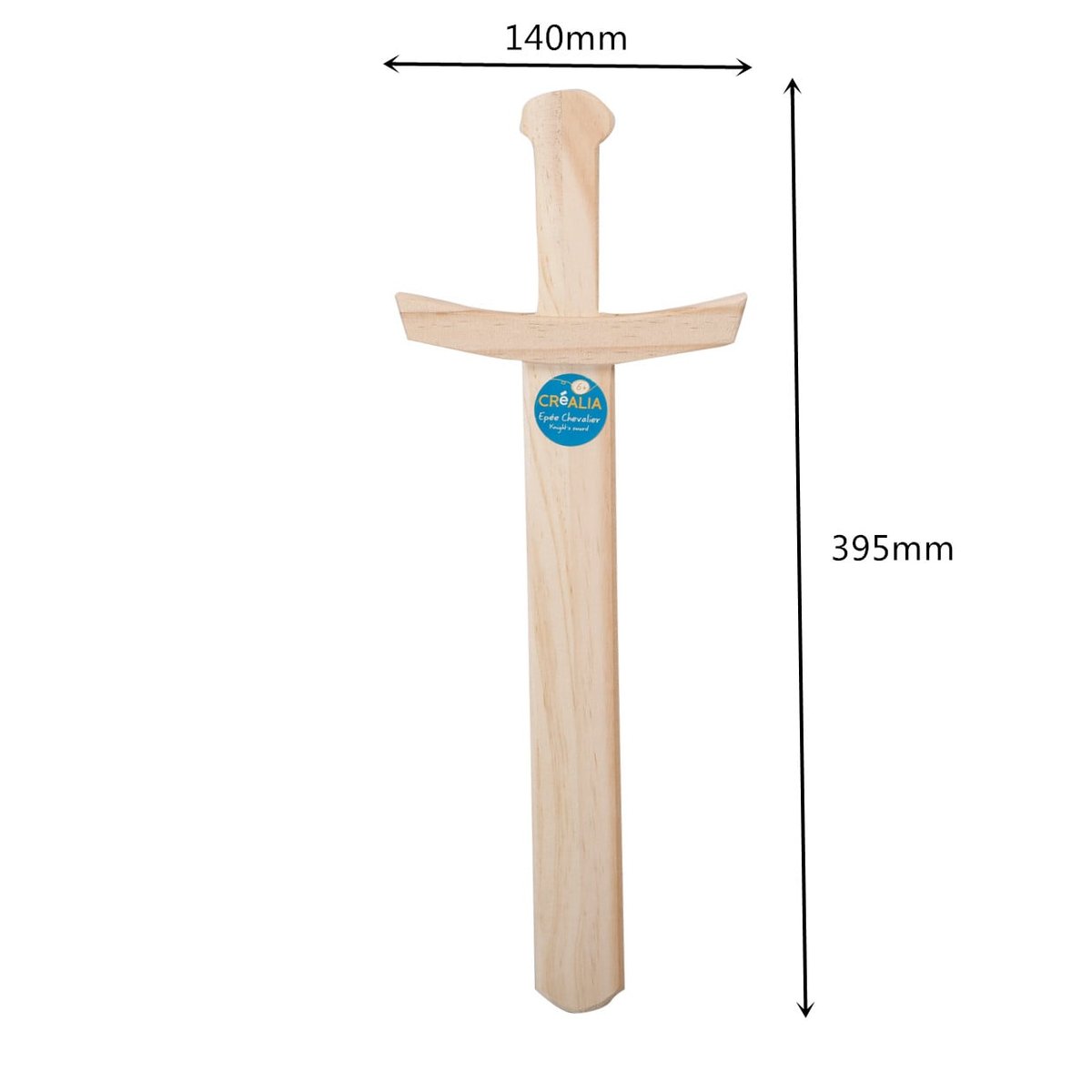 Épée Et Bouclier Chevalier En Bois – Fait Main – Déguisement Médiéval – Dès 3 Ans – 30 Cm