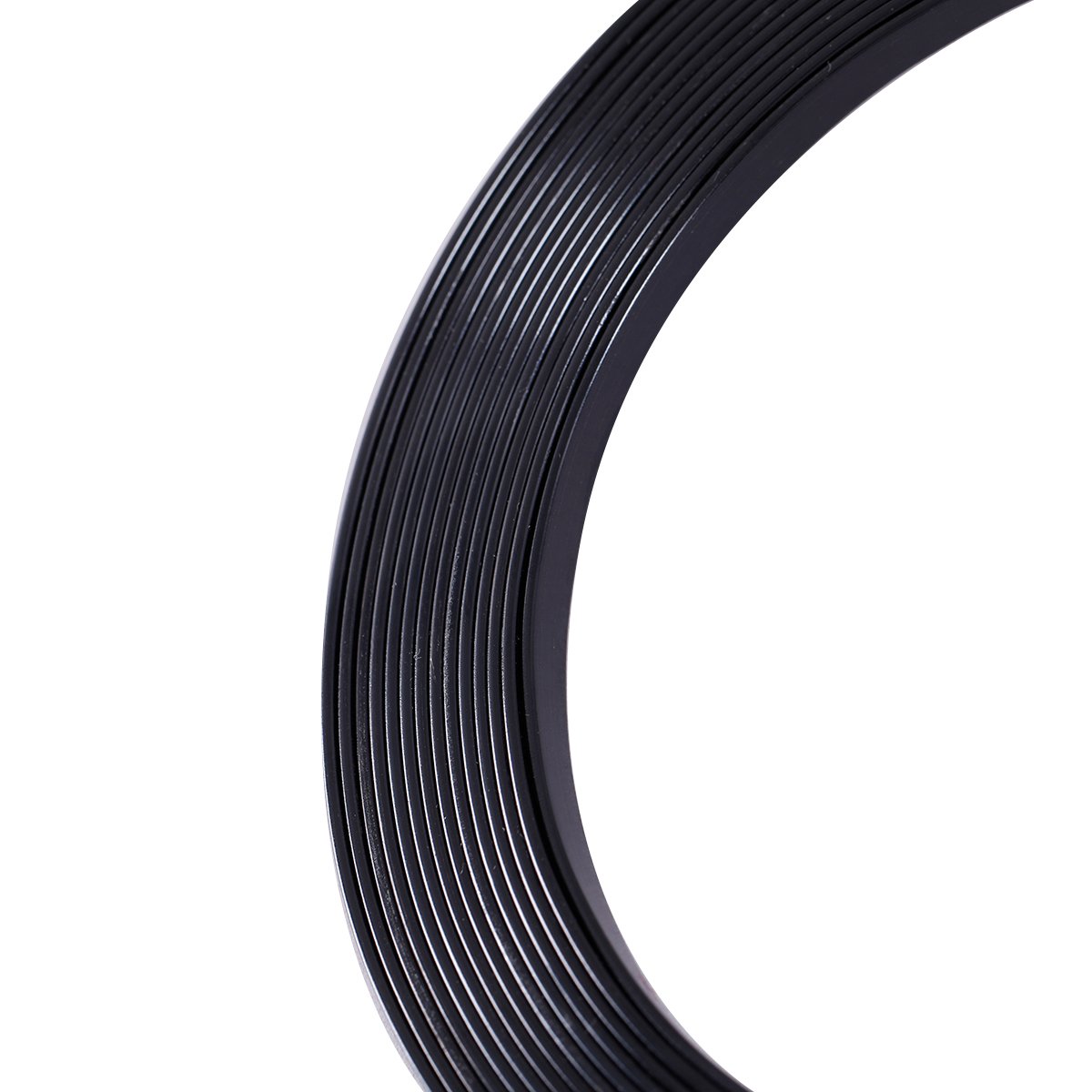 Fil Aluminium Plat Argenté 3mm X 1mm - Bobine De 3 Mètres Pour Loisirs Créatifs, Bijoux, Perlage