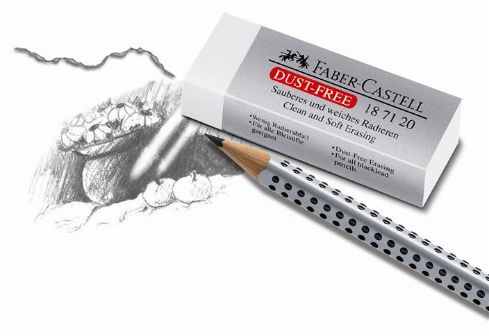 FABER-CASTELL 205264 - Gomme Dust-Free, 20 gommes pour l'école et le bureau, convient pour les crayons à papier et de couleur FABER-CASTELL 205264 - Gomme Dust-Free, 20 gommes pour l'école et le bureau, convient pour les crayons à papier et de couleur