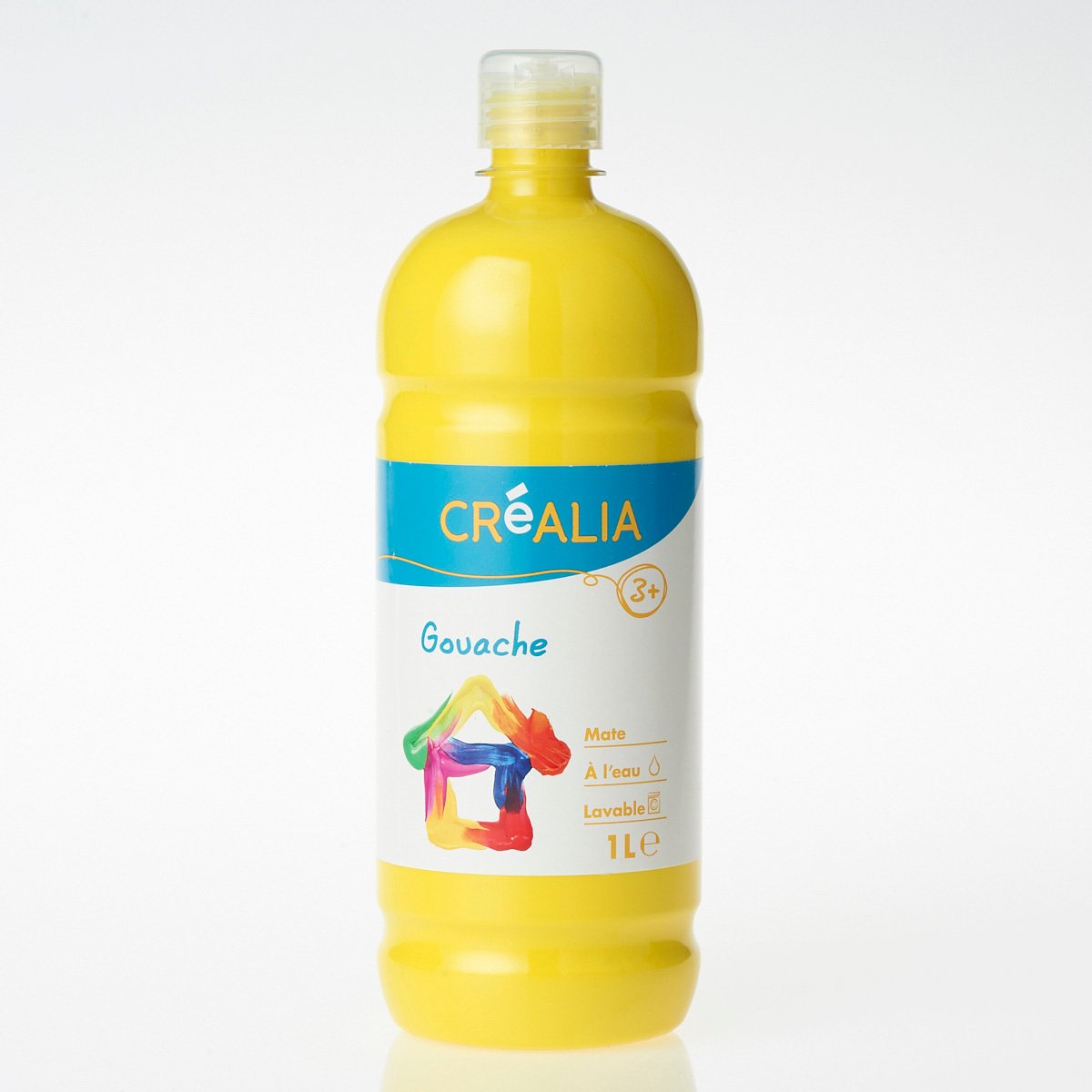 CLEOPATRE - Peinture Gouache Néfertari Premium - Jaune Primaire - Flacon 250 Ml 24 X 13 X 16 Cm