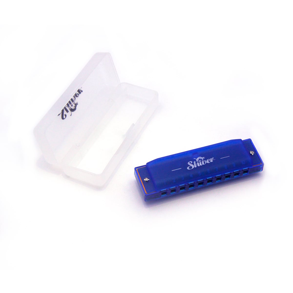 Pack De 2 Harmonicas Diatoniques Pour Enfants - 10 Trous - Ton C - Débutants (Bleu & Rouge) - Instrument De Musique Compact