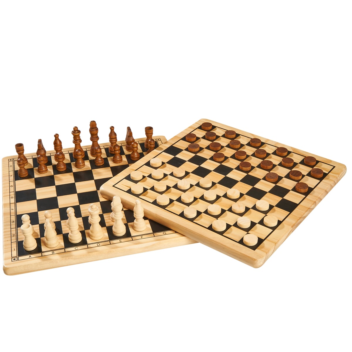 Jeux de dames et d'échecs : Coffret en bois - Jeux et jouets JeuJura Jeux de dames et d'échecs : Coffret en bois - Jeux et jouets JeuJura