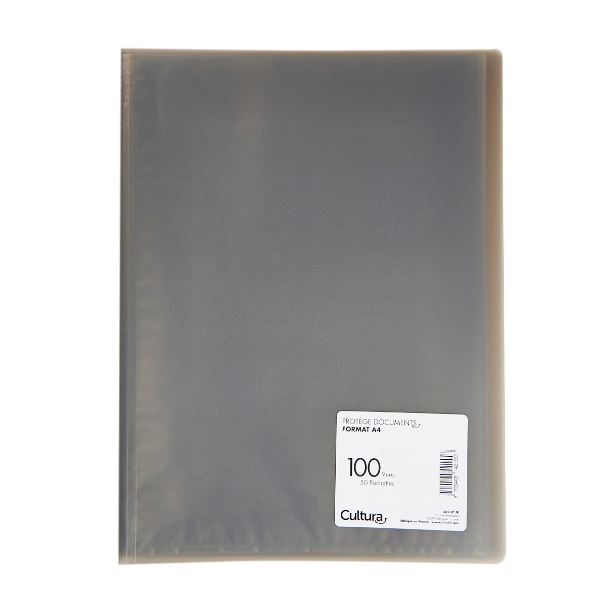 Oxford Protège-Documents Stand'Up A4 - 100 Vues / 50 Pochettes - Couverture Polypro Translucide - 5 Coloris