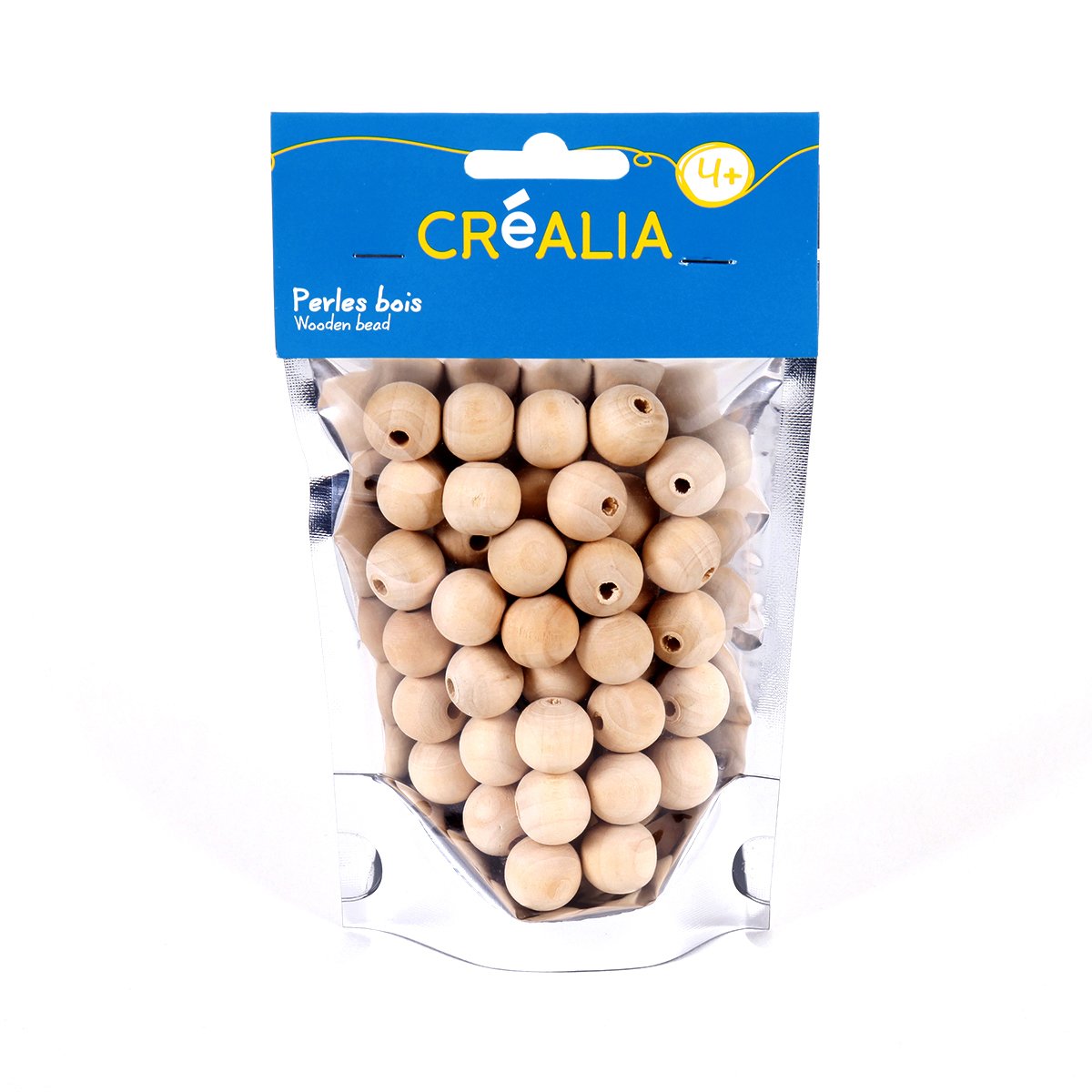 Sourcing Map Lot De 200 Perles Rondes En Bois Naturel Brut De