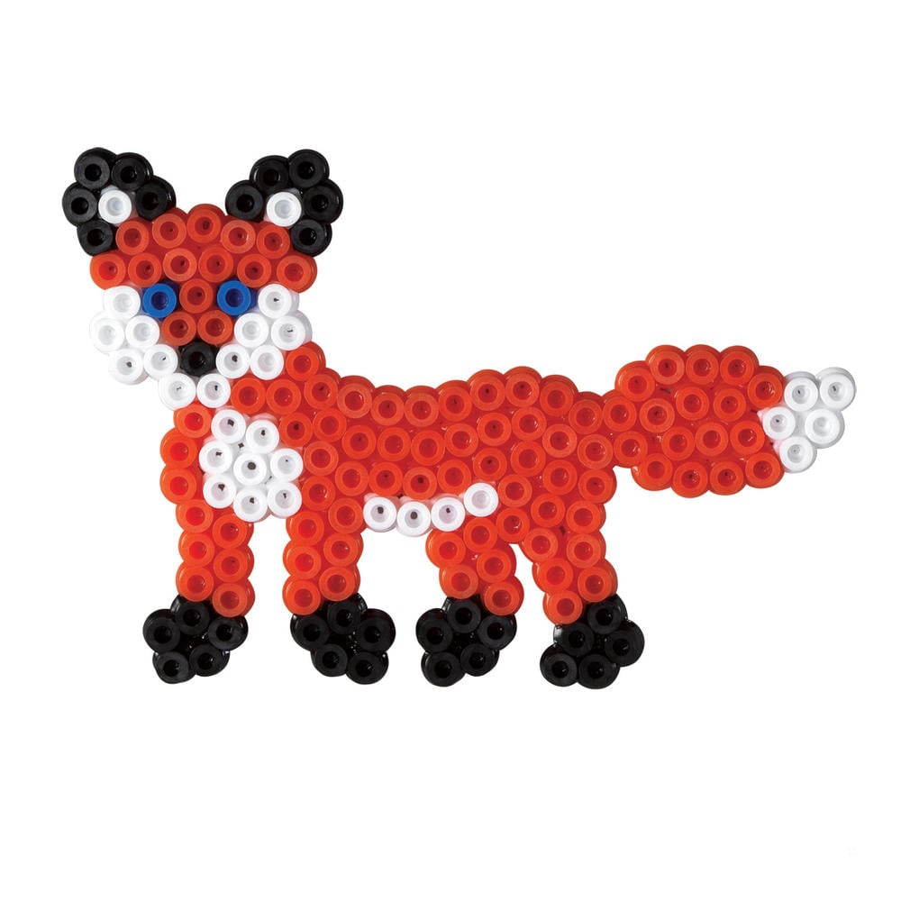 Kit De 4 Planches à Perles à Repasser Transparentes – 14,5x14,5 Cm – Avec Pincettes Et Porte-Clés – Activité Créative Pour Enfants Dès 5 Ans
