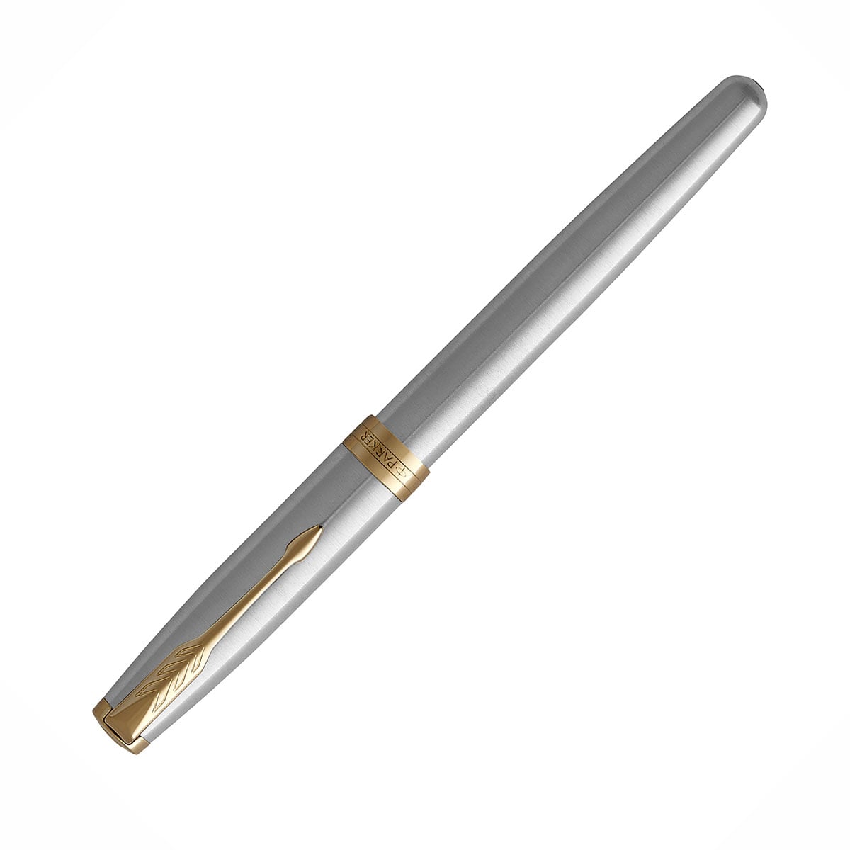 Stylo Plume PARKER Sonnet - Résine Noire Et Métal Perlé, Plume En Or 14 Carats, Occasion